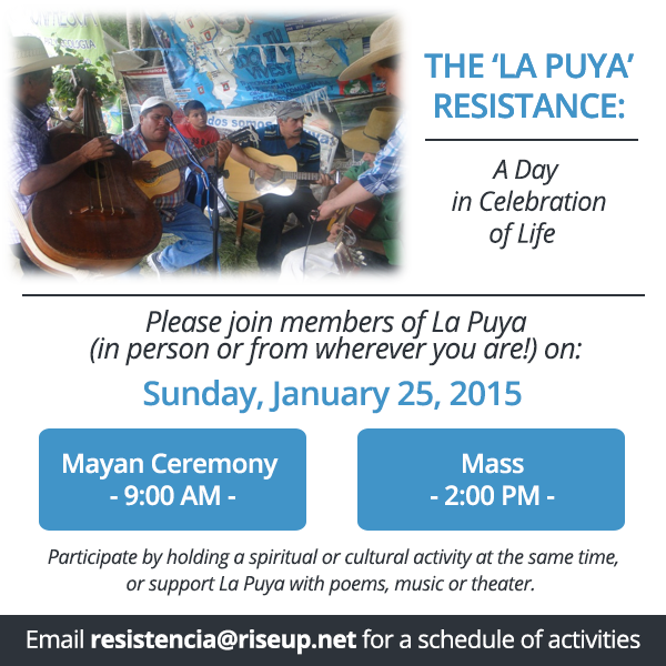 Stand with La Puya this Sunday
